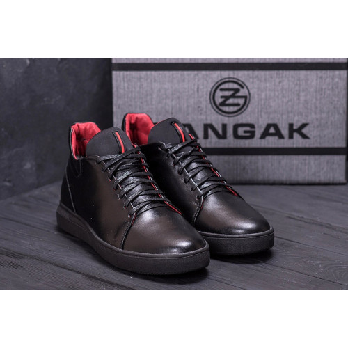 Чоловічі зимові шкіряні черевики ZG Black