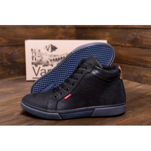 Зимові кросівки чоловічі чорні Levis