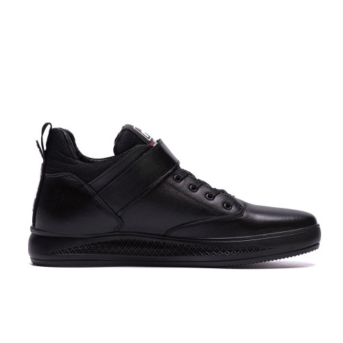 Кросівки зимові чоловічі шкіряні чорні FILA Black