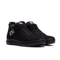 Зимние кроссовки мужские кожаные FILA Black Зимние кроссовки мужские кожаные FILA Black