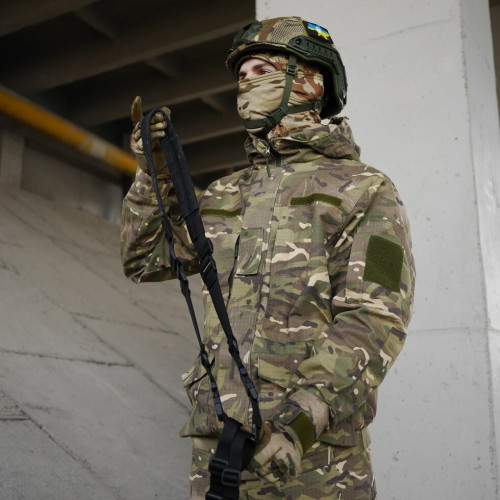 Ремінь збройовий 2-точковий Dark Multicam для АК, РПК