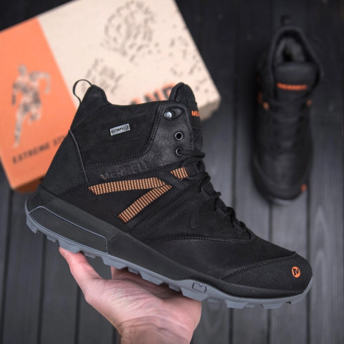Чоловічі зимові шкіряні черевики спортивні MERRELL