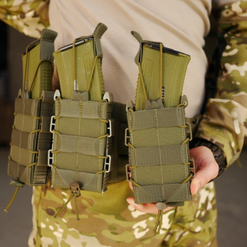 Підсумок під магазин АК посилений тактичний Single Mag Pouch Khaki