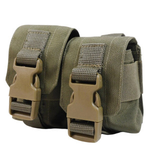 Тактический подсумок под 2 гранаты GU Double Mag Pouch Khaki