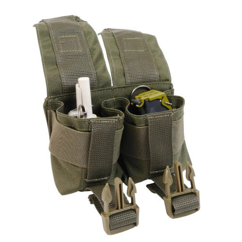 Тактичний підсумок під 2 гранати GU Double Mag Pouch Khaki