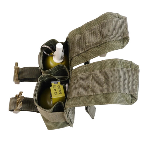 Тактичний підсумок під 2 гранати GU Double Mag Pouch Khaki