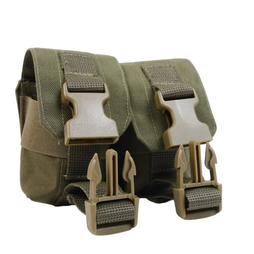 Тактичний підсумок під 2 гранати GU Double Mag Pouch Khaki