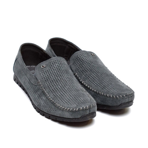 Мужские кожаные мокасины Legges Graphite