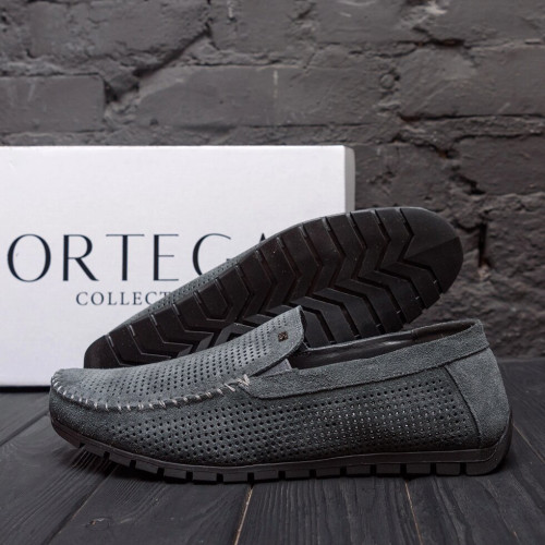 Мужские кожаные мокасины Legges Graphite