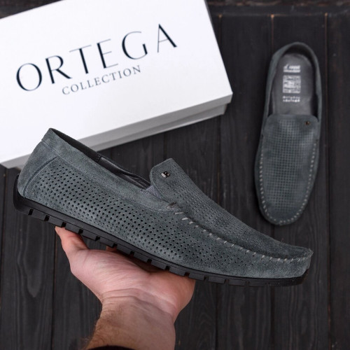 Мужские кожаные мокасины Legges Graphite