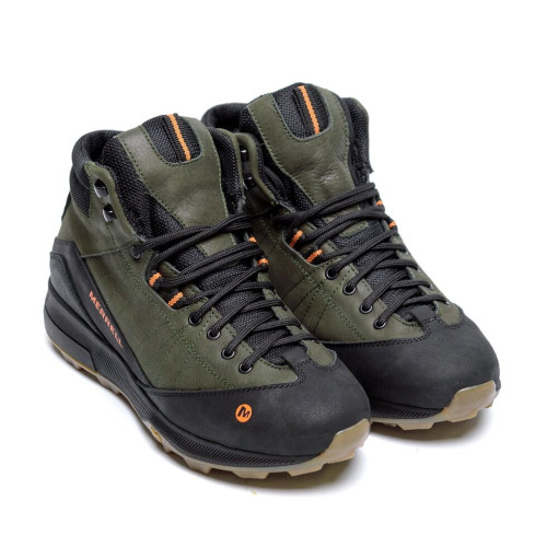 Кросівки чоловічі шкіряні зелені MERRELL