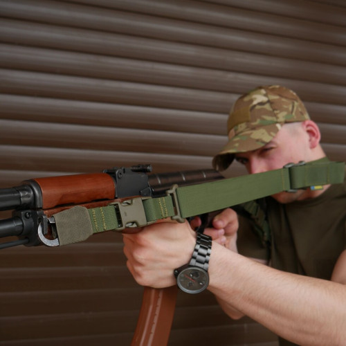 Ремінь 2-точковий Gun Sling G-2 із пряжкою швидкого регулювання Triple-X Olive