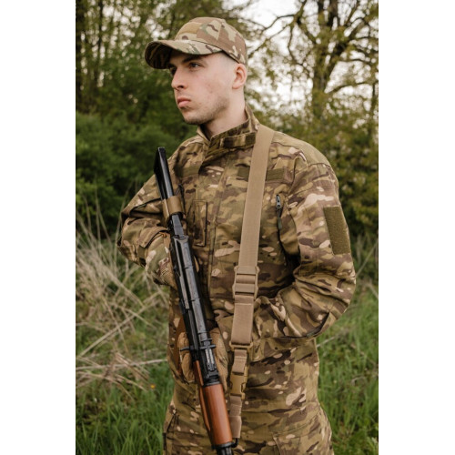 Ремінь 2-точковий Gun Sling G-2 із пряжкою швидкого регулювання Triple-X Coyote