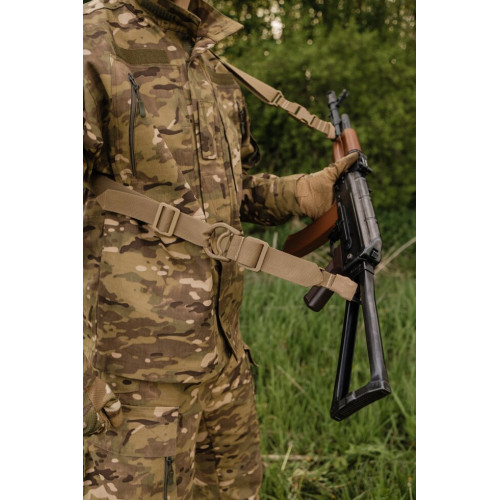 Ремінь 2-точковий Gun Sling G-2 із пряжкою швидкого регулювання Triple-X Coyote