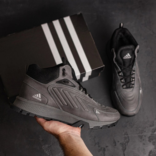 Кросівки зимові чоловічі сірі Adidas