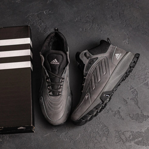 Кросівки зимові чоловічі сірі Adidas