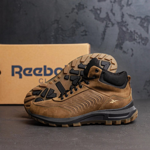 Зимові чоловічі кросівки бежеві Reebok