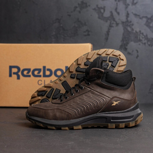 Зимові кросівки чоловічі коричневі Reebok