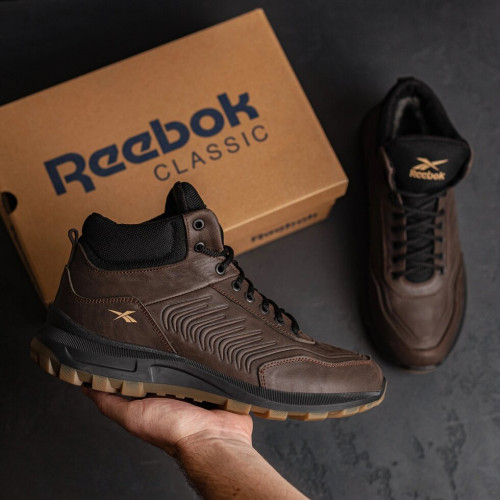 Зимові кросівки чоловічі коричневі Reebok