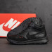 Мужские зимние кожаные кроссовки Nike Black