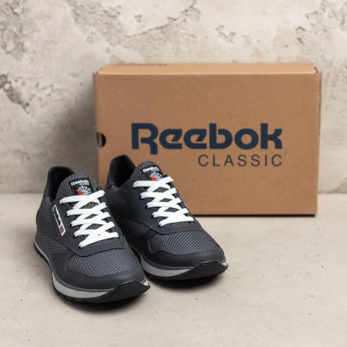Чоловічі кросівки сітка Reebok grey