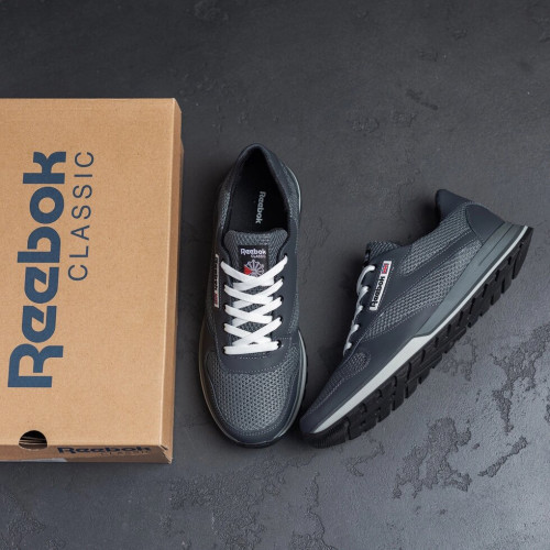 Чоловічі кросівки сітка Reebok grey