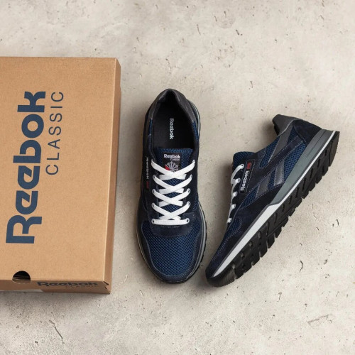 Чоловічі кросівки сітка Reebok blue