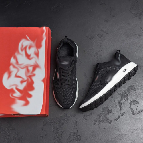 Чоловічі кросівки сітка чорні Nike
