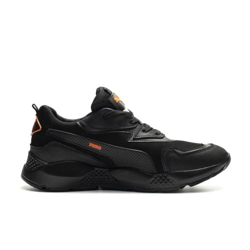 Кросівки чоловічі шкіряні Puma Вlack orange