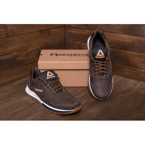 Чоловічі кросівки коричневі REEBOK Чоловічі кросівки коричневі REEBOK