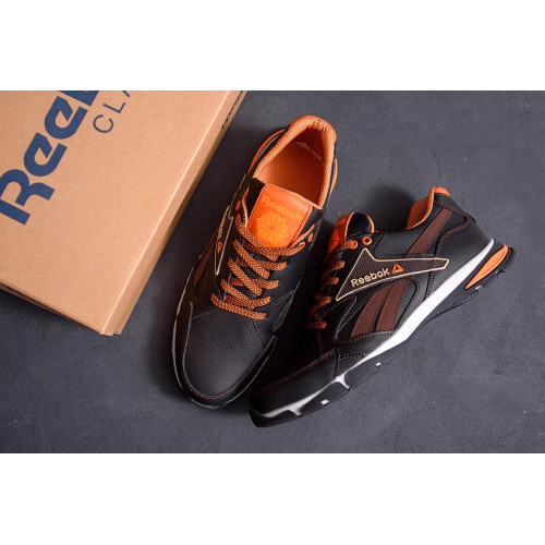 Кожаные кроссовки мужские Reebok Brown