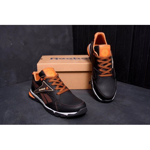 Кожаные кроссовки мужские Reebok Brown