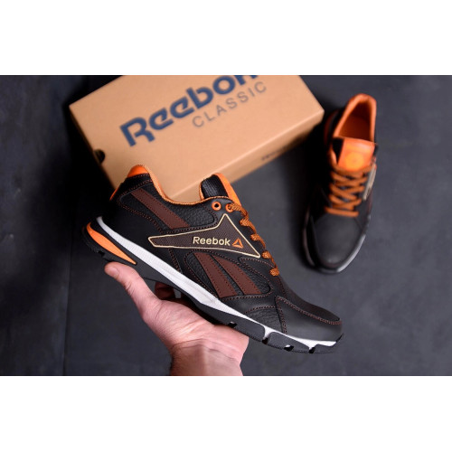 Кожаные кроссовки мужские Reebok Brown
