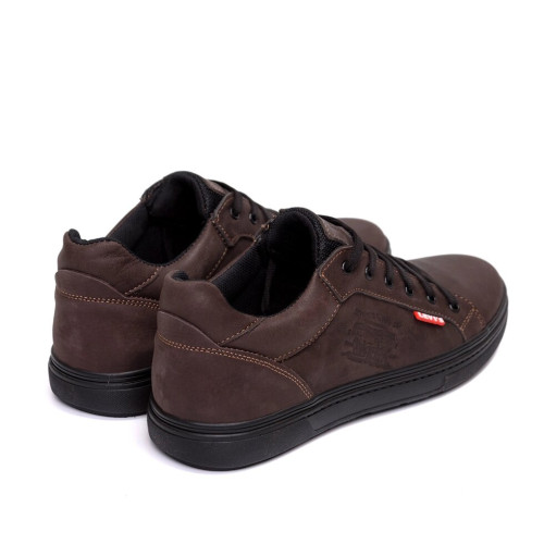 Кожаные кеды мужские  Levis Brown