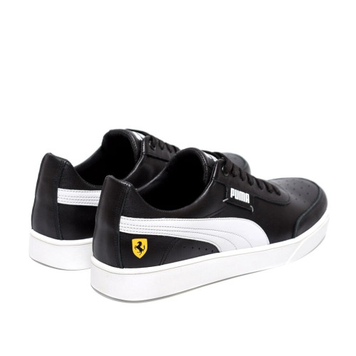 Кеды мужские кожаные черные Puma SCUDERIA