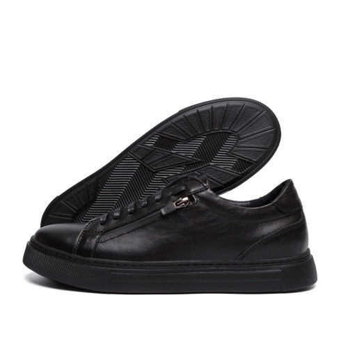 Кожаные мужские кеды ORTEGA Aircross Black