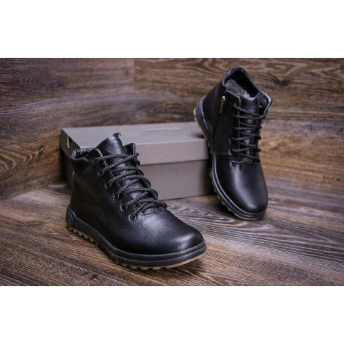 Чоловічі зимові шкіряні черевики Е-series New Line
